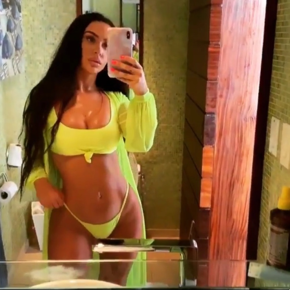 Hot Miami Styles Knot Front Bikini Set